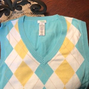 Argyle golf vest